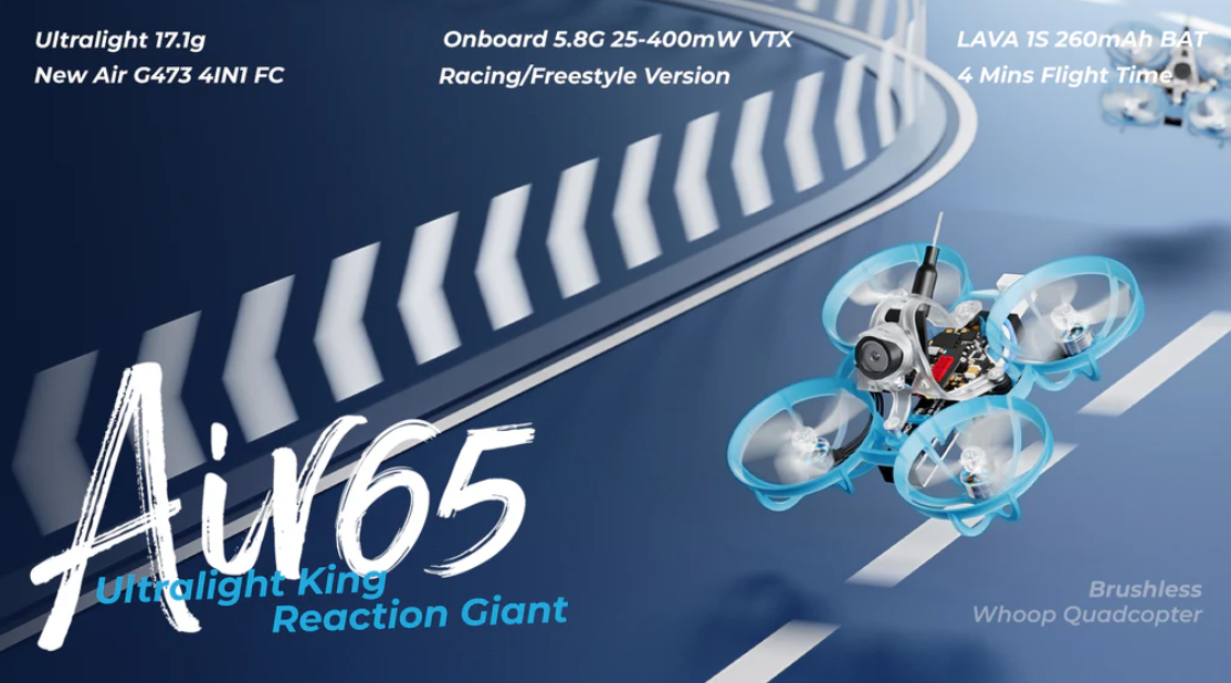 BetaFPV Air65 Brushless ELRS 2.4G Whoop FPV Drone Micro Quadcopter Indoor Outdoor