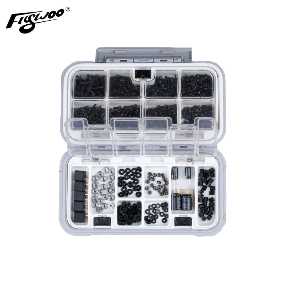 Flywoo M2 FPV Drone Building Hardware Kit - Screws, Standoffs, Capacitors, Nuts