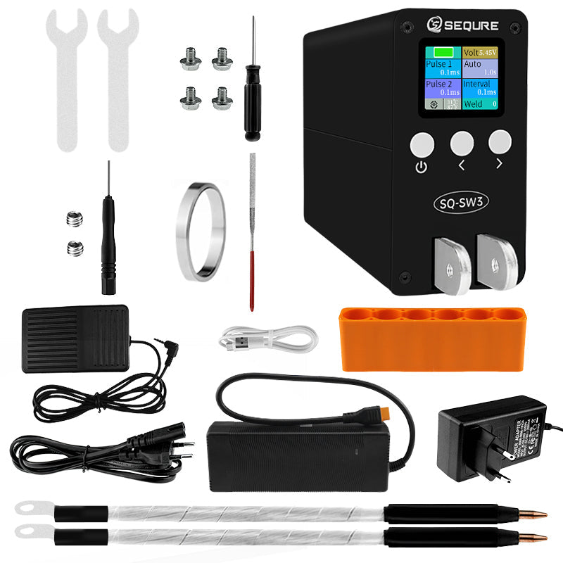 SEQURE SQ-SW3 Capacitor Spot Welder: Fast, Precise DIY Battery Pack Welding Tool