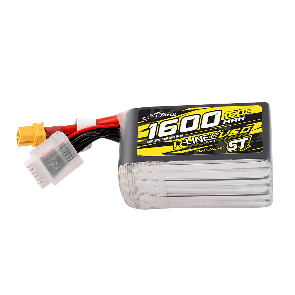 Tattu R-Line V6.0 1600mAh 6S 160C ST LiPo Battery