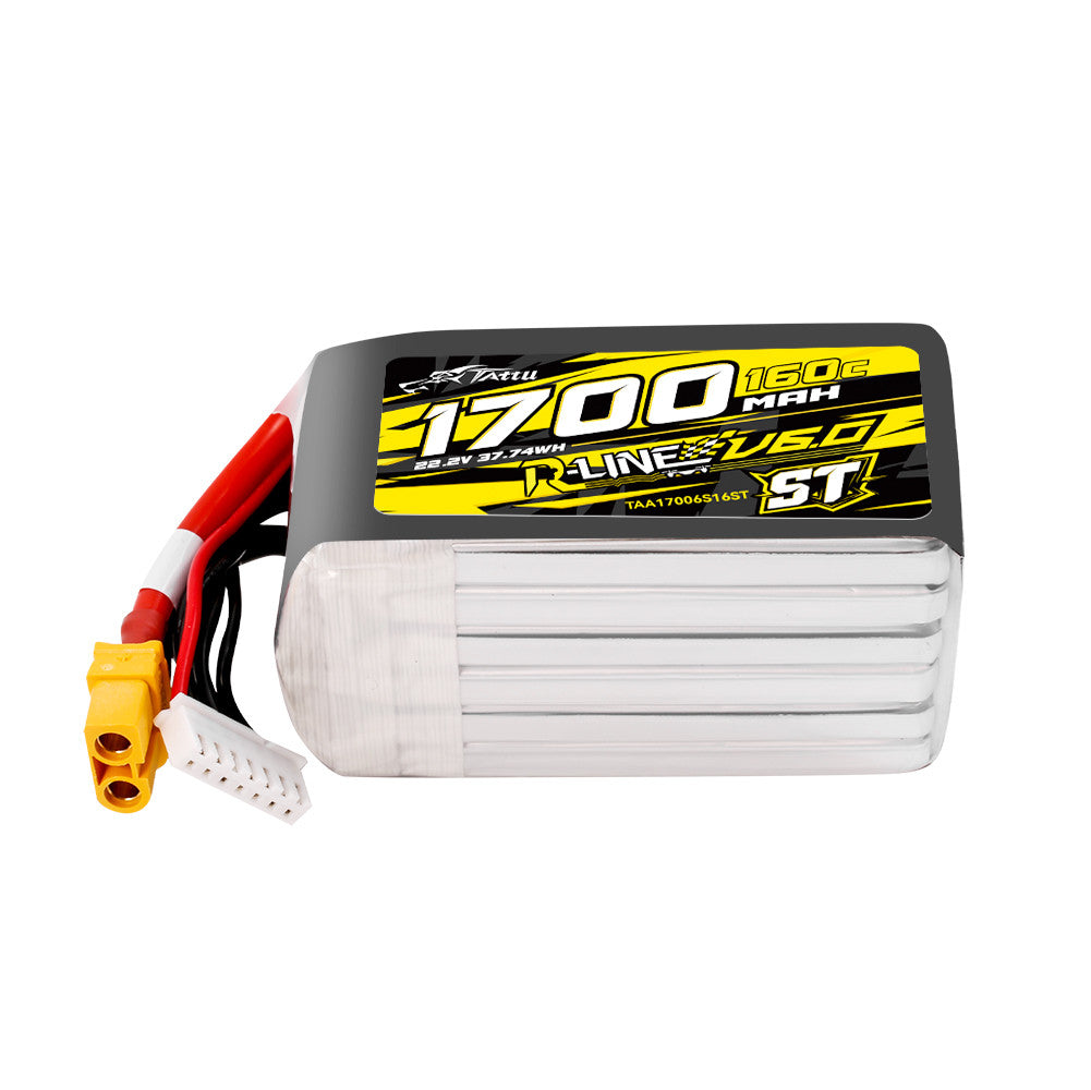 Tattu R-Line V6.0 1700mAh 6S 160C LiPo Battery