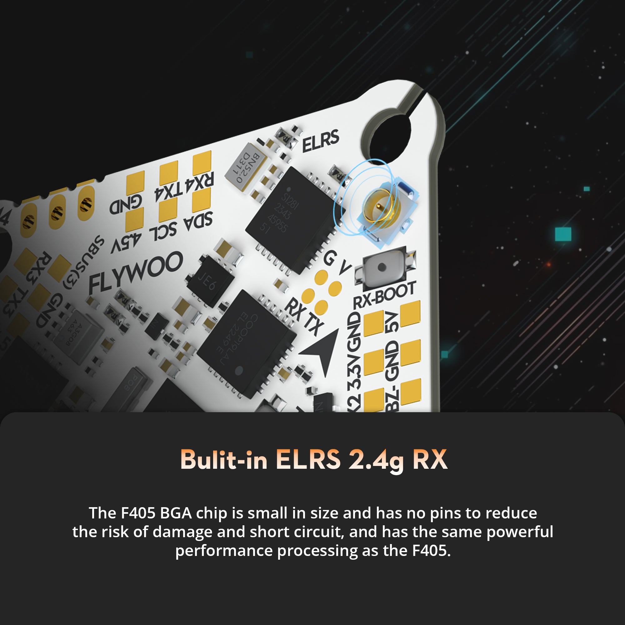 Flywoo GOKU F405 HD 1-2S 12A ELRS AIO V2 FPV Drone Flight Controller