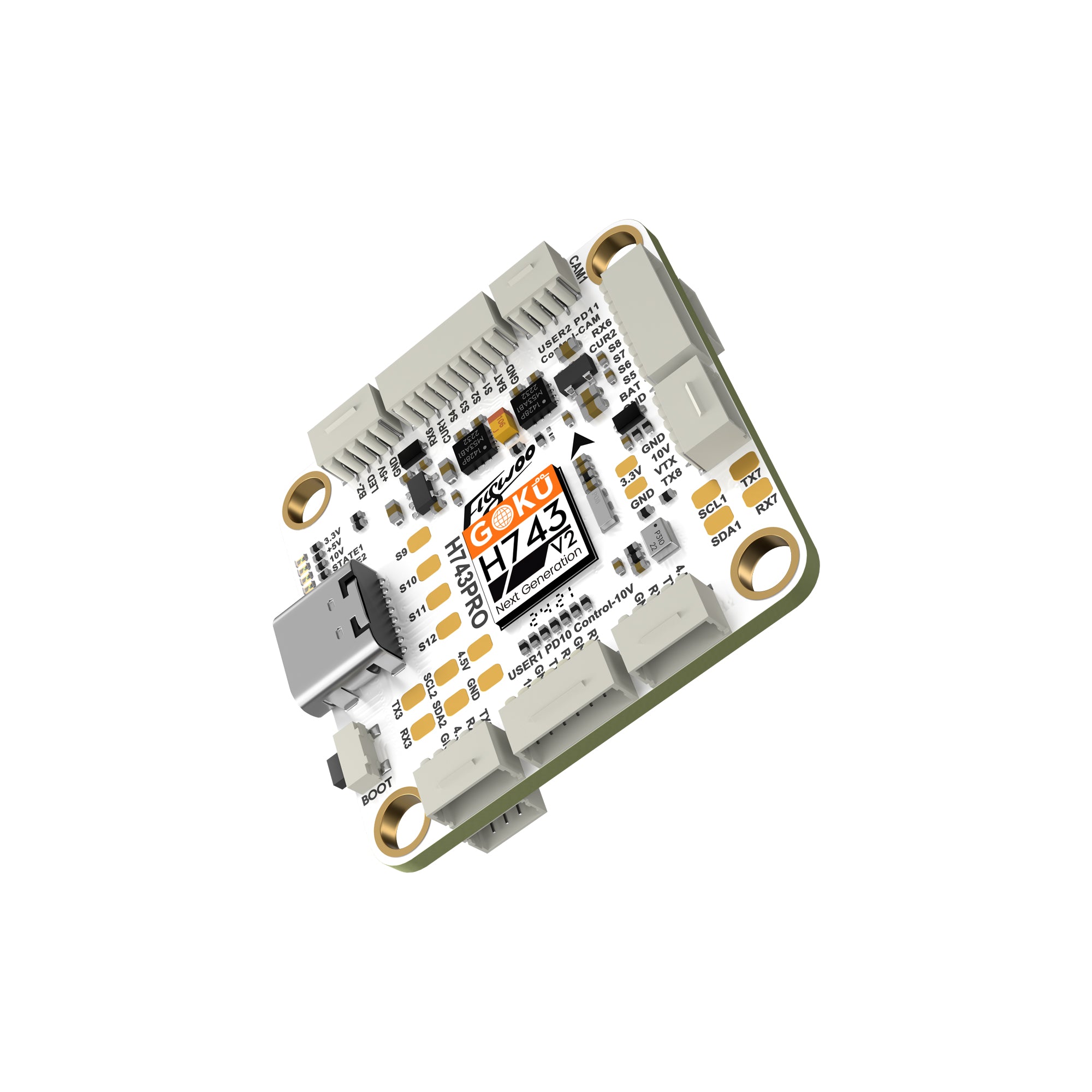 Flywoo GOKU H743 Pro 55A 32-bit FPV Flight Controller ESC Stack