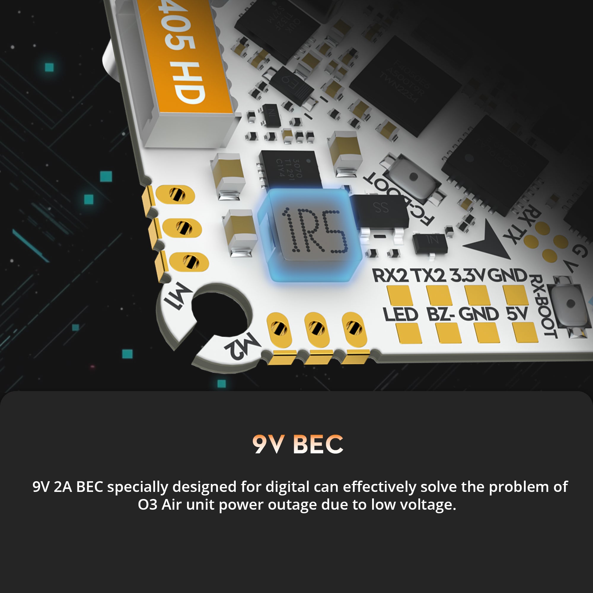 Flywoo GOKU F405 HD 1-2S 12A ELRS AIO V2 FPV Drone Flight Controller