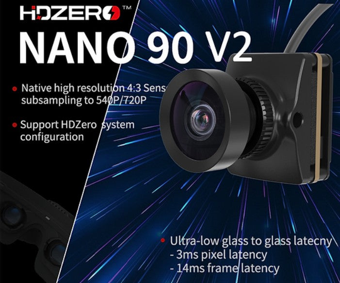 HDZero Nano 90 V2 FPV Camera: High Frame Rate, Low Latency, Wide FOV