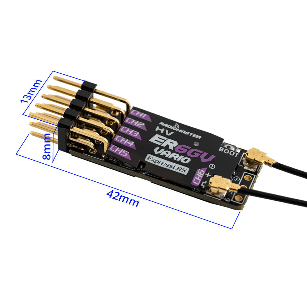 RadioMaster ER6G ER6GV 2.4GHz ELRS PWM Receiver
