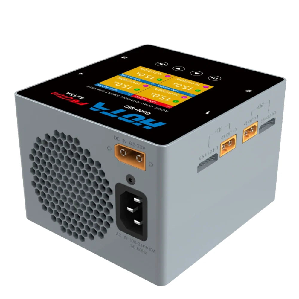 HOTA F6 Ultra Quad Channel AC500W DC1000W 15A Smart Charger