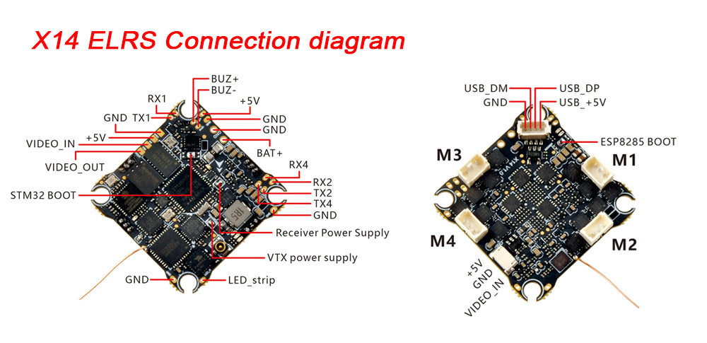 Happymodel Mobula8 ELRS V3 2S 85mm Micro FPV Whoop Drone Kit