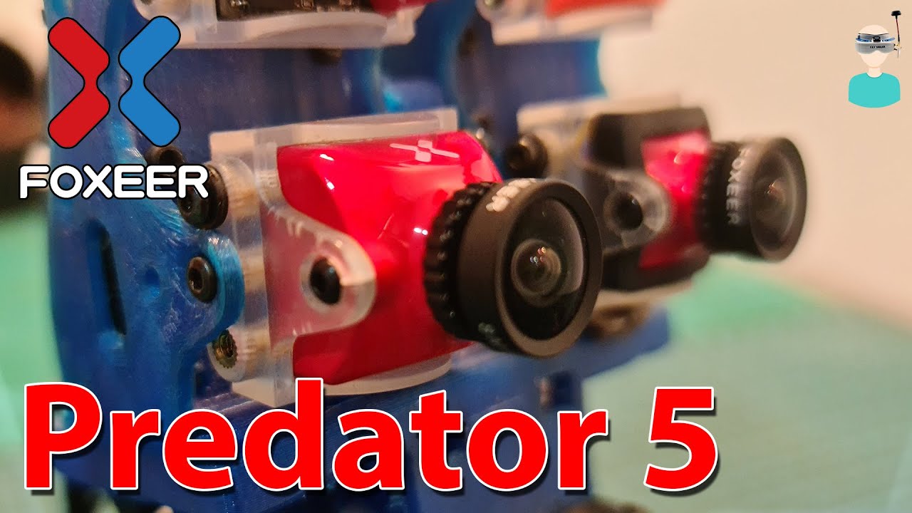 Foxeer Nano Predator 5 FPV Racing Camera: 4ms Latency, Super WDR, Flip