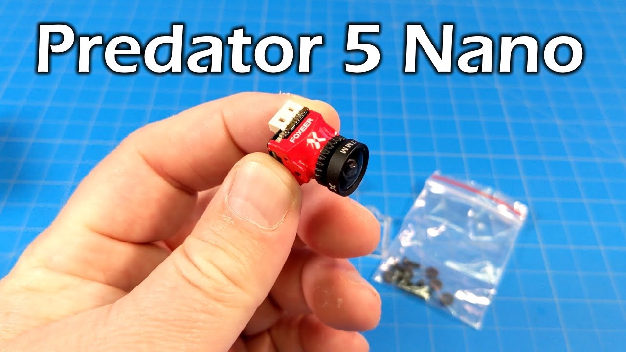 Foxeer Nano Predator 5 FPV Racing Camera: 4ms Latency, Super WDR, Flip