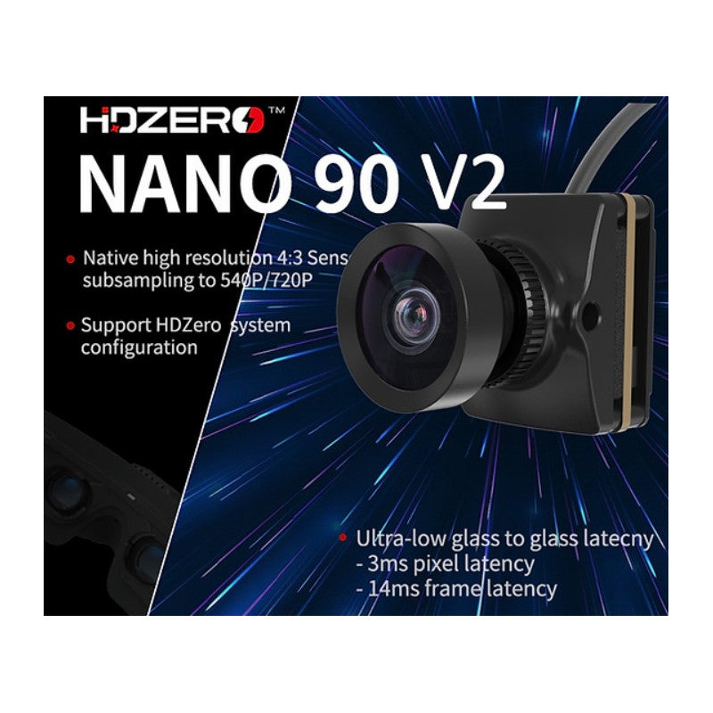 HDZero Nano 90 V2 FPV Camera: High Frame Rate, Low Latency, Wide FOV
