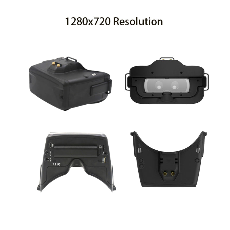 SKYZONE Cobra X V4 FPV Goggles High-Resolution LCD SteadyView Drone Racing