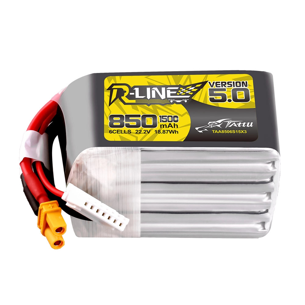 https://cdn-v2.getfpv.com/media/catalog/product/t/a/tattu-r-line-version-5.0-850mah-6s-22.2v-150c-lipo-battery---xt30-_image-1_.jpg