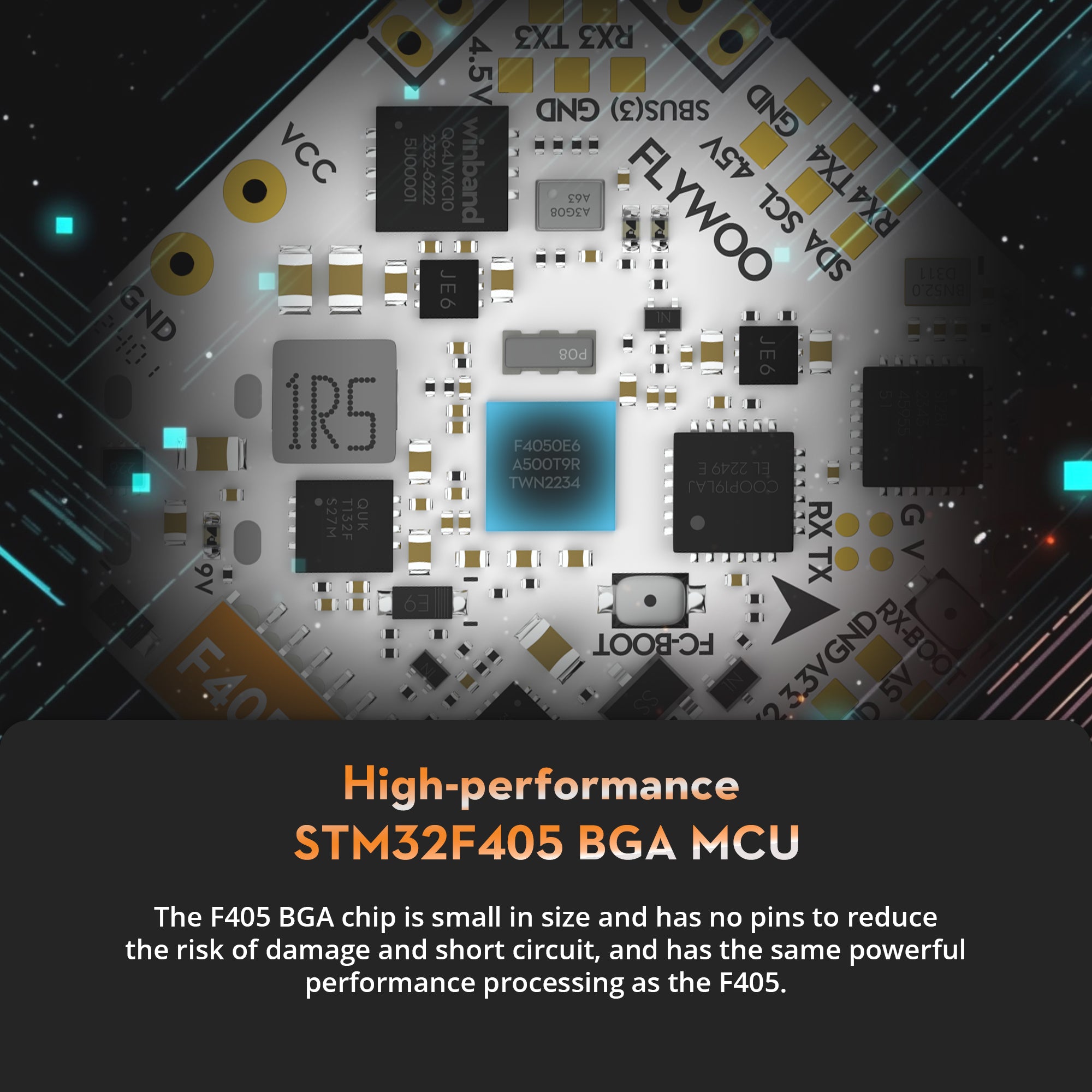 Flywoo GOKU F405 HD 1-2S 12A ELRS AIO V2 FPV Drone Flight Controller