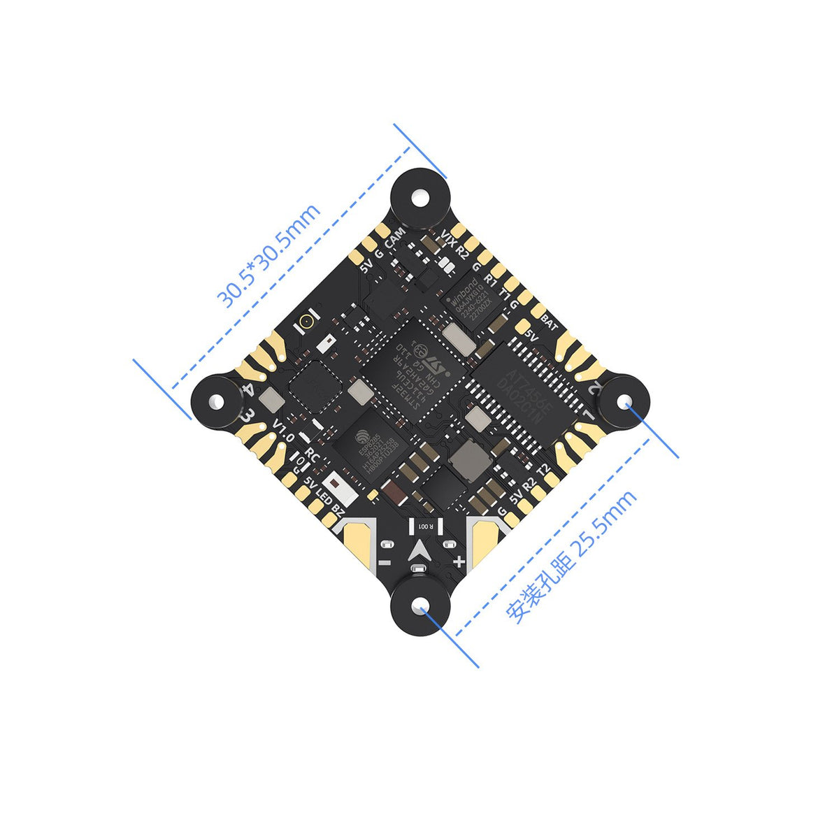 GEPRC GEP-TAKER F411-12A-E 1~2S AIO Flight Controller