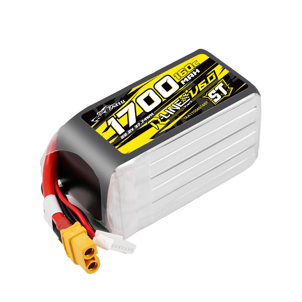 Tattu R-Line V6.0 1700mAh 6S 160C LiPo Battery