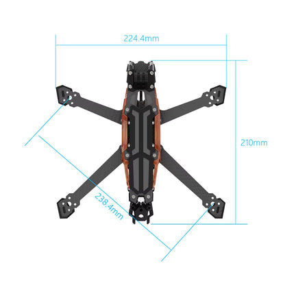 GEPRC Vapor D5 O4 Pro Freestyle Frame 5" Carbon Deadcat