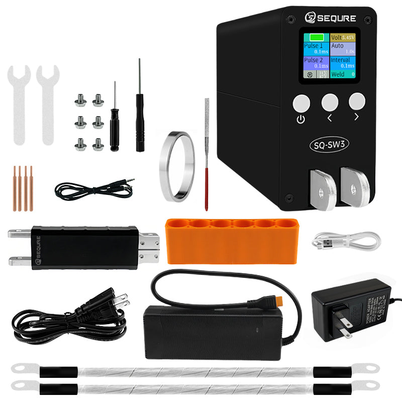 SEQURE SQ-SW3 Capacitor Spot Welder: Fast, Precise DIY Battery Pack Welding Tool