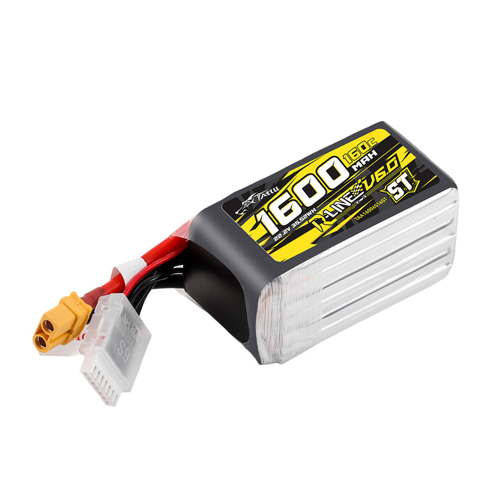 Tattu R-Line V6.0 1600mAh 6S 160C ST LiPo Battery
