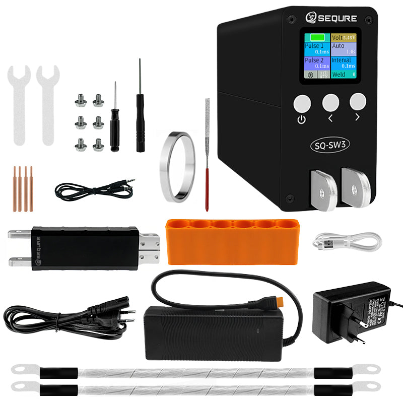 SEQURE SQ-SW3 Capacitor Spot Welder: Fast, Precise DIY Battery Pack Welding Tool