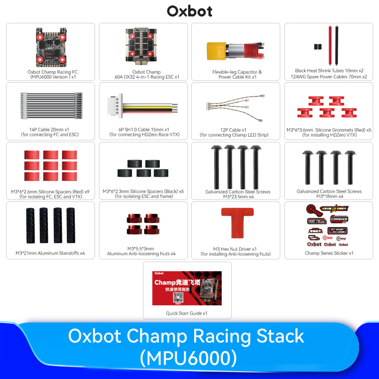 Rotor Riot Oxbot Champ Racing Stack H743 60A OX32 FC+ESC