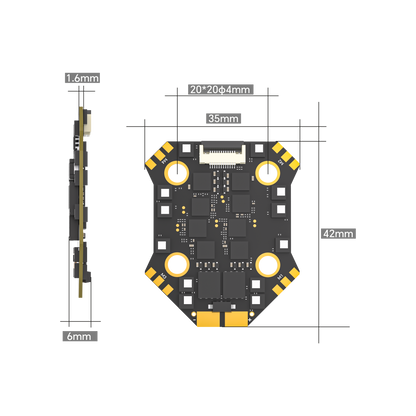 Borg Mini F7 Stack Flight Controller With 60 4-IN-1 ESC