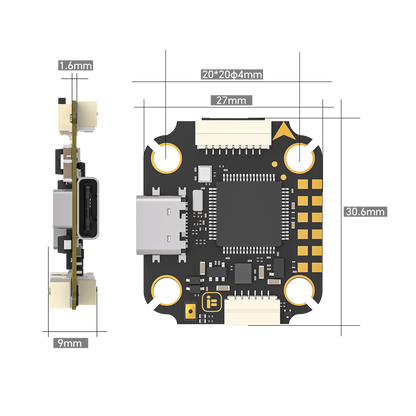 Borg Mini F7 Stack Flight Controller With 60 4-IN-1 ESC