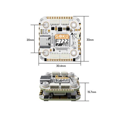Flywoo GOKU F722 Pro Mini V2 45A 32Bit 20x20 FPV Flight Controller Stack