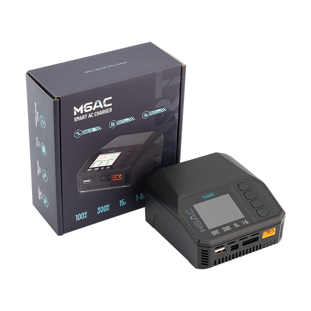 ToolkitRC M6AC Smart Charger 300W 15A AC/DC