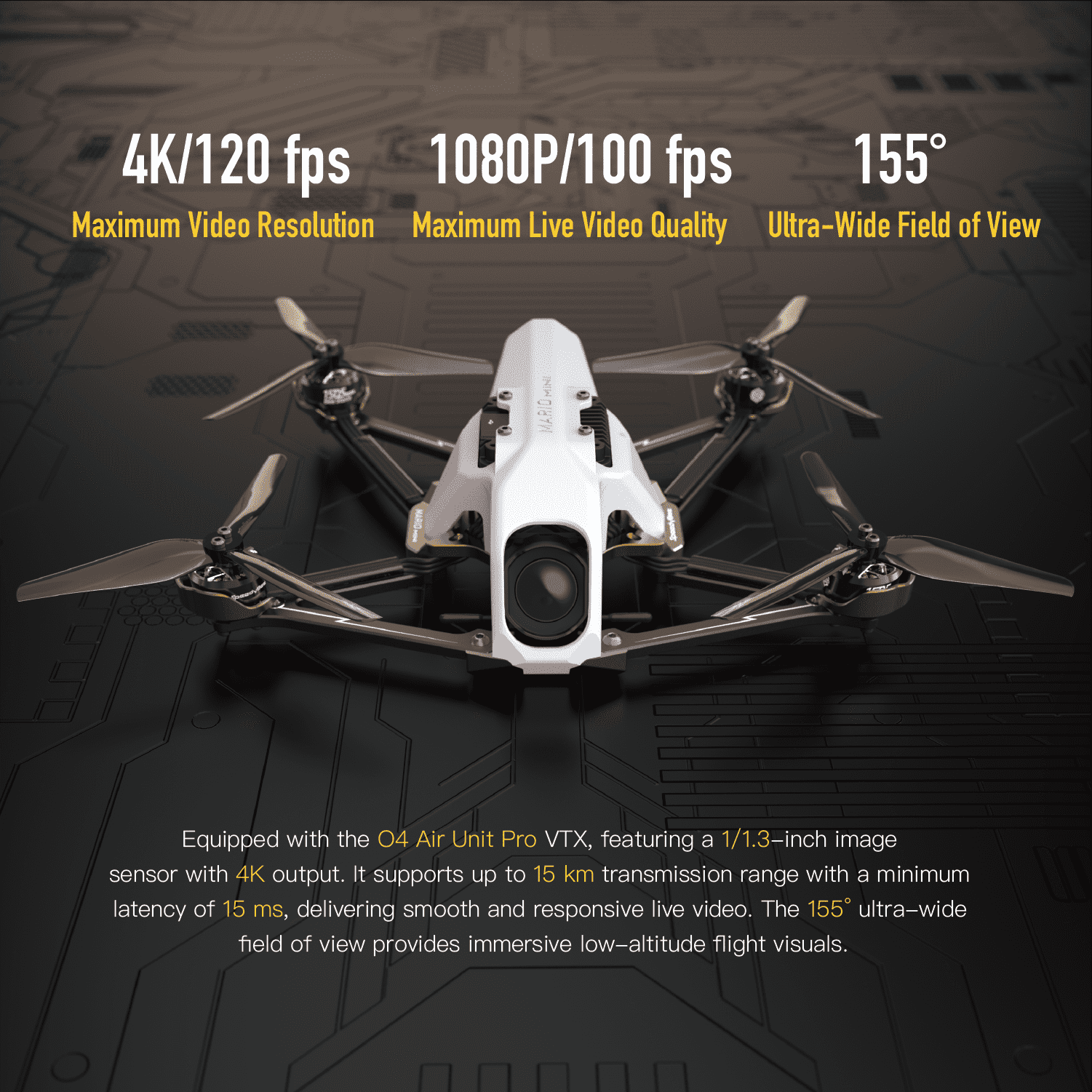 SpeedyBee Mario MiniX Modular O4 FPV Drone HD Digital VTX