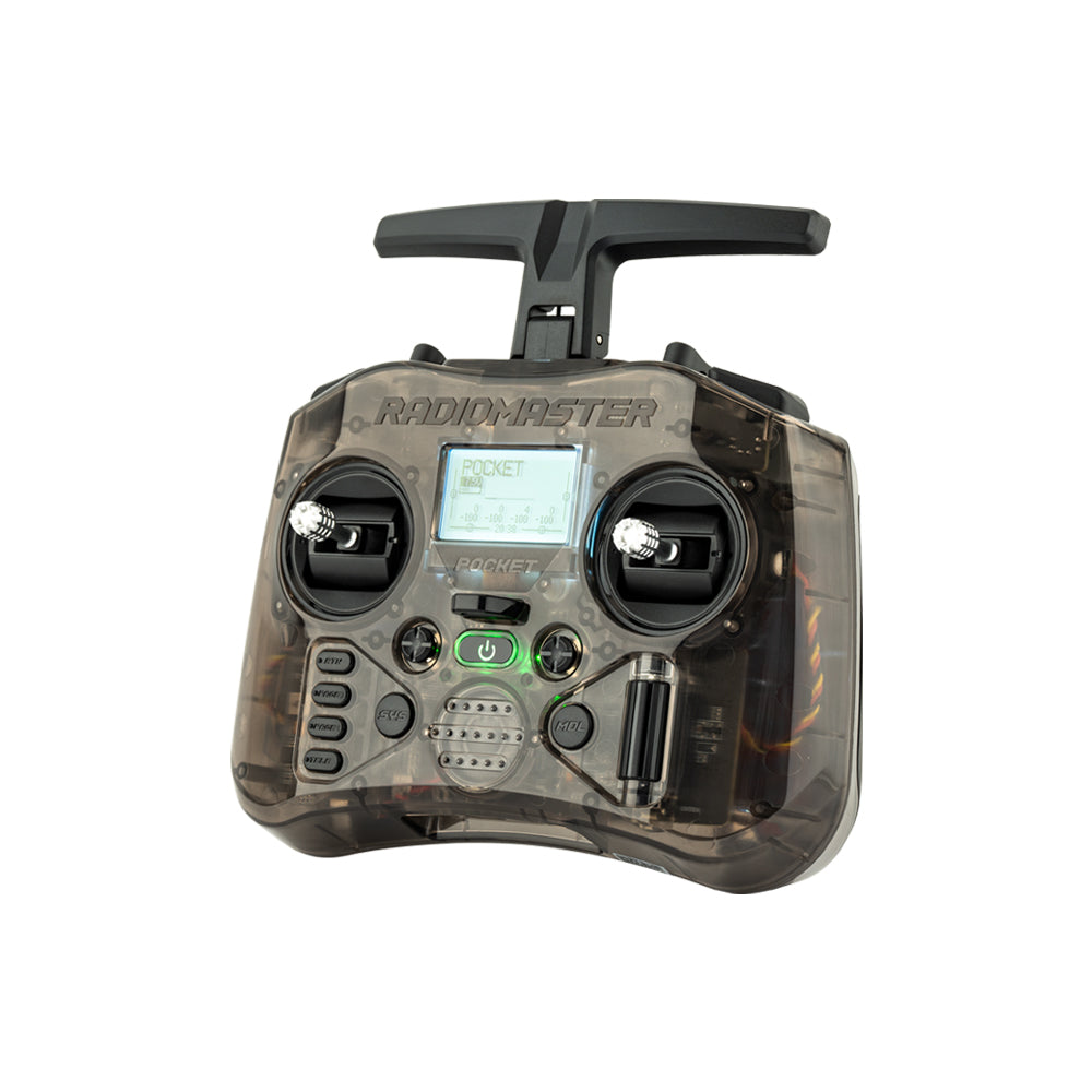 Compact RadioMaster Pocket FPV RC Controller with EdgeTX, ELRS/CC2500, Hall Gimbals