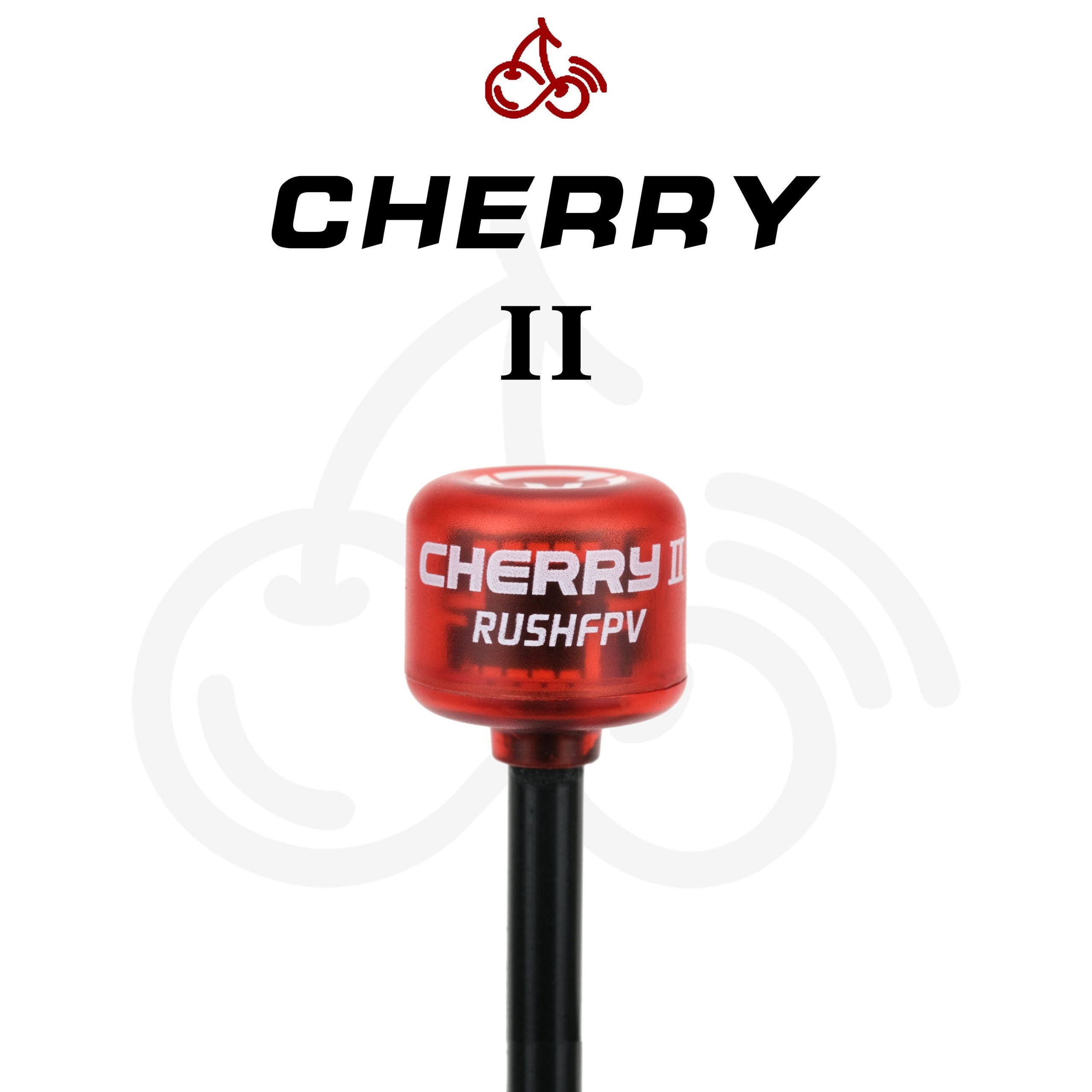 RUSHFPV Cherry II Y-Type FPV Antenna UFL LHCP/RHCP 5.8GHz Transparent Red