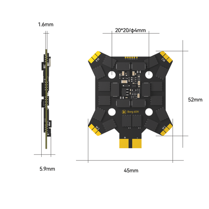 iFlight Borg 60R Brushless ESC 60A 3-8S Race
