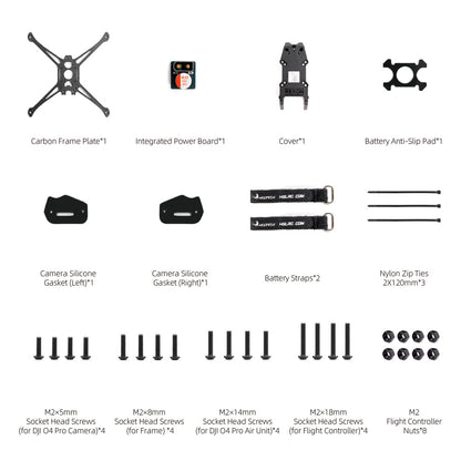 HGLRC Rekon 5 Lite FPV Drone Frame Kit - Durable Carbon Fiber Freestyle