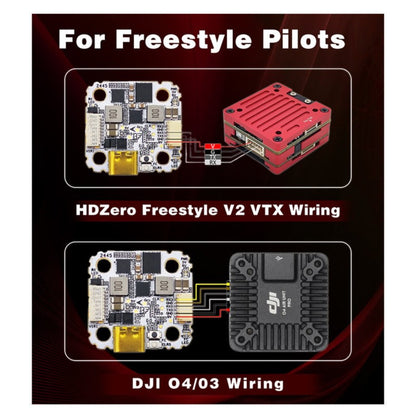 HDZero Halo Stack AM32 H7 ELRS Flight Controller 70A 4-in-1 ESC